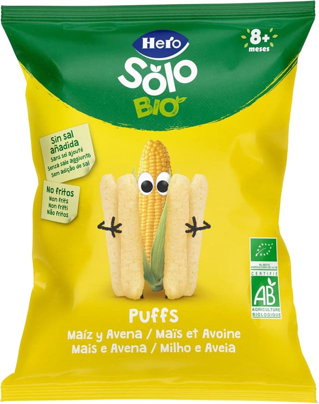 Thumbnail 1 de Hero Solo Puff Snack 5x25 g para bebés 🍪