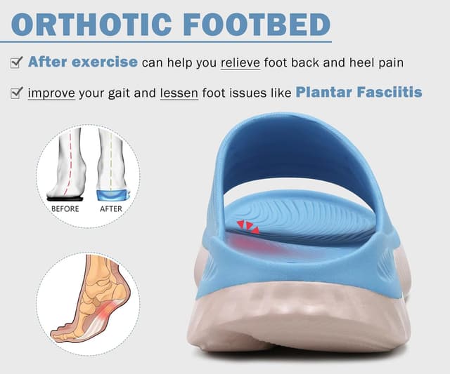 Thumbnail 3 de KuaiLu Womens Recovery Sandals plantar fasciitis support