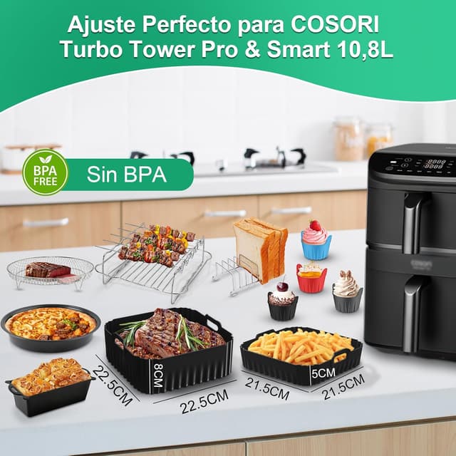 Thumbnail 1 de Molde silicona para COSORI Turbo Tower Pro 10.8L