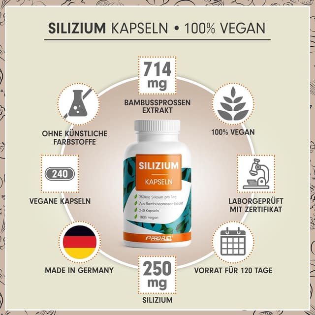 Detalle 2 de Silizium Kapseln 240 Stück, 250 mg