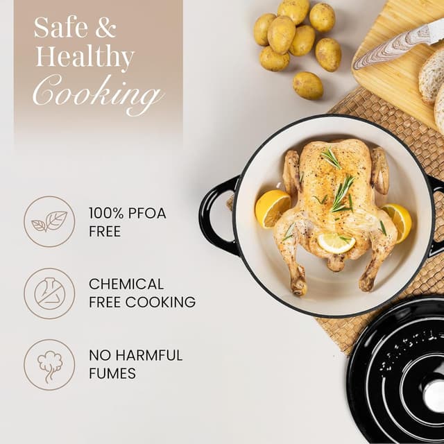 Detalle de Nuovva Enamelled Dutch Oven 6.4 Quart