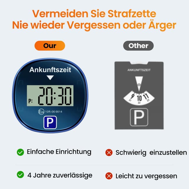 Thumbnail 6 de Gooofly Elektronische Parkscheibe Automatisch 2 Batterien
