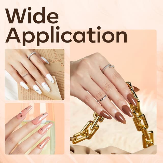 Detalle de modelones 8-in-1 Gel Nägel Builder-Gel mit 6 Nude-Farben (UV/LED) für Nagelverstärkung & Verlängerung