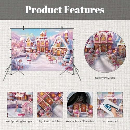 Thumbnail 5 de MEHOFOND 8x6ft winter snow photography backdrop ๐