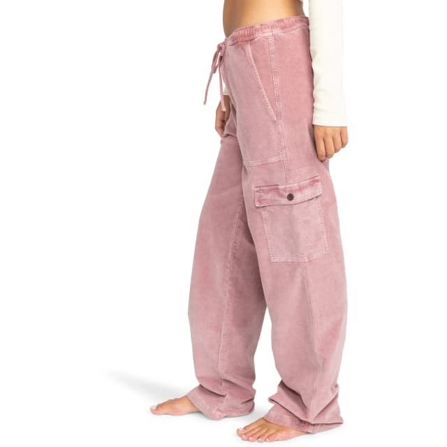 Detalle 2 de Roxy Precious: pantalón cargo de mujer de pana 100% algodón