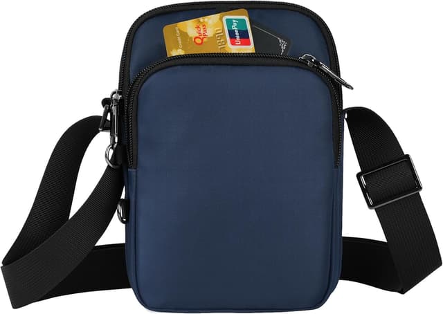 Detalle de Tibroni petit sac à bandoulière antivol avec RFID et fermeture éclair