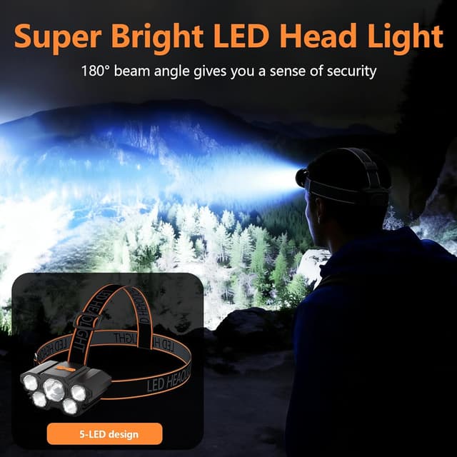 Thumbnail 2 de MeetBear head torch rechargeable 800 mAh