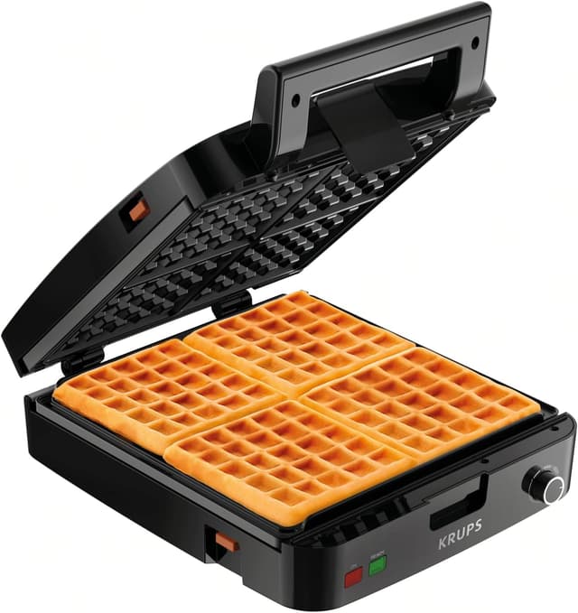 Detalle de KRUPS Belgian Waffle Maker 1200W, 4-Slice