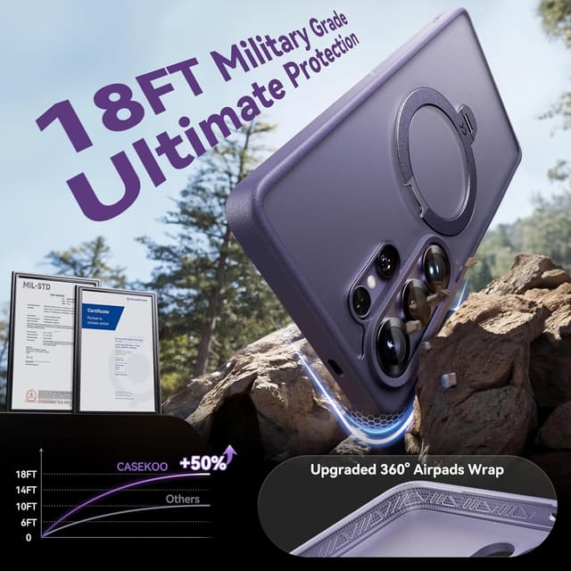 Thumbnail 5 de CASEKOO Cobalt Violet S26 Ultra 18FT Case