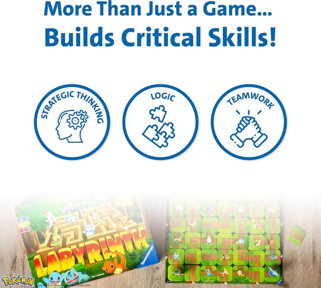 Detalle 2 de Ravensburger Laberinto Pokémon, 2‑4 jugadores 🎲