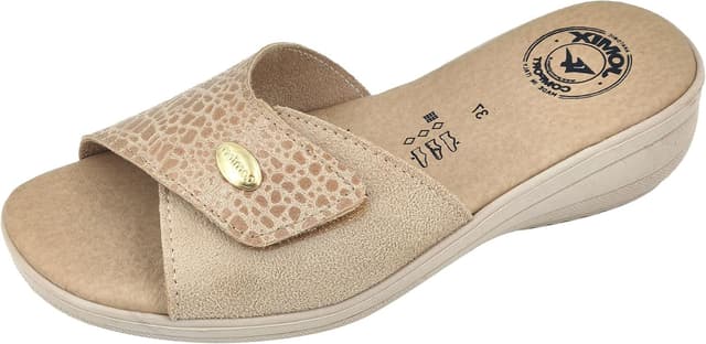 Detalle de JOMIX ciabatte donna estive ortopediche da casa con chiusura a strappo