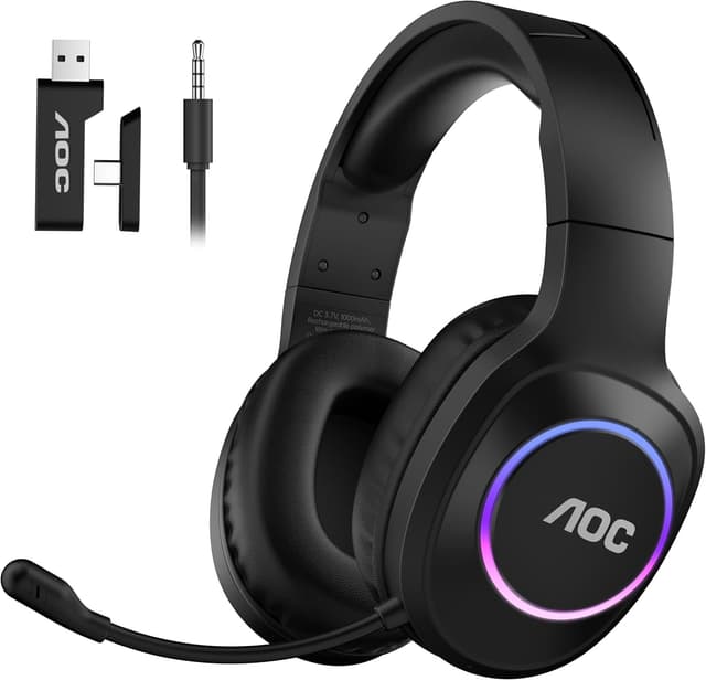 Detalle de AOC Wireless Gaming Headset 45H battery