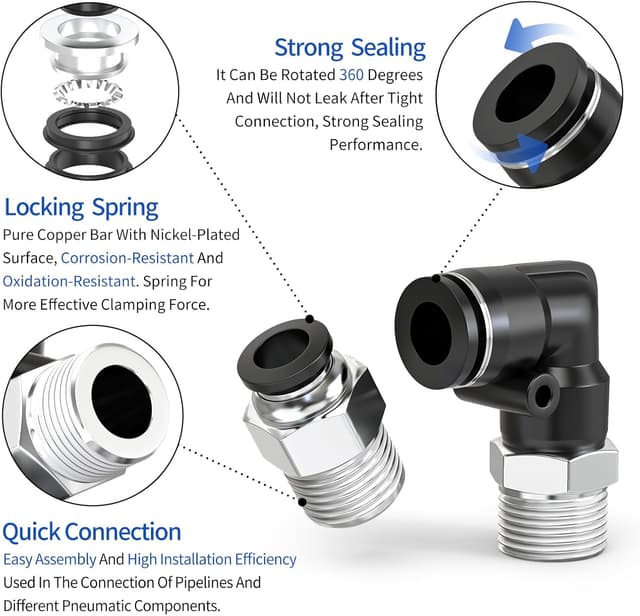 Detalle de ERGAOBOY PC6-04 push fit fittings 10 pack