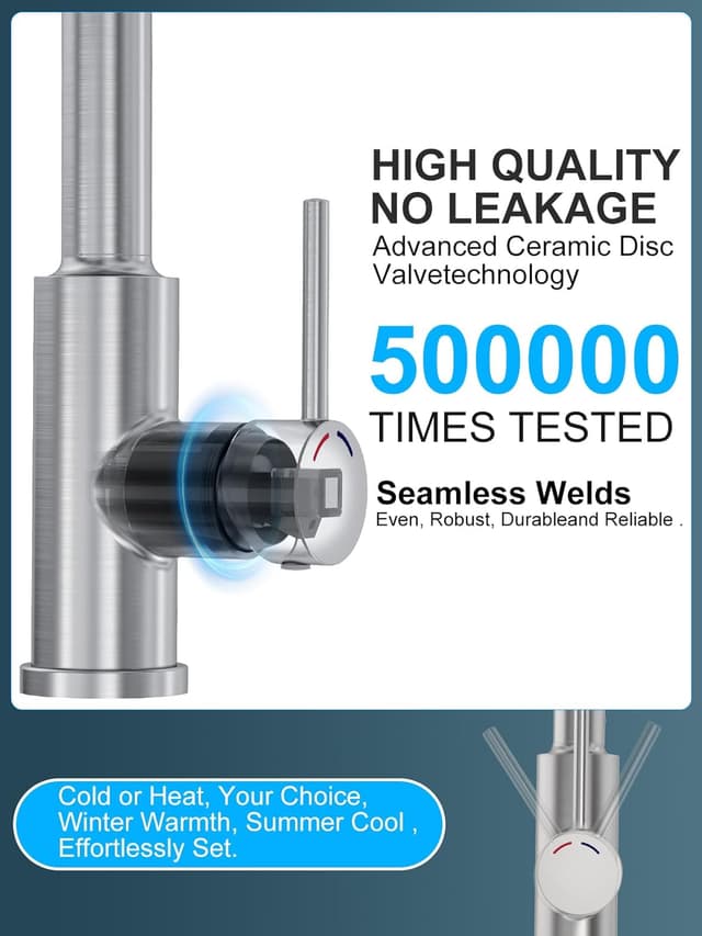 Thumbnail 3 de SREWOHS PRO Rubinetto da cucina estraibile 360° con doccetta 🚰