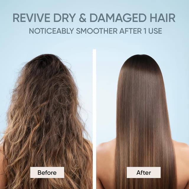 Detalle de SUNATORIA Keratin Hair Mask (Deep Repair) with Hydrolyzed Keratin & Hyaluronic Acid, Sulfate-Free, Paraben-Free — 8.5 fl oz