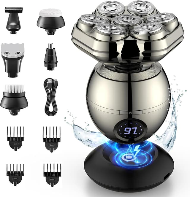 Detalle de ETENTOUS 2025 Magnetic Head Shaver 90min