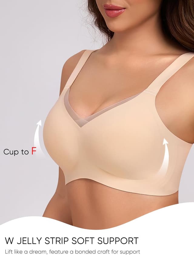 Detalle 2 de Gailife Crossover Bras for Women No Underwire Wireless Bralettes