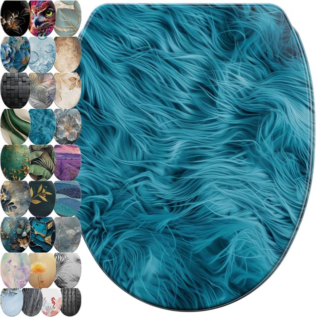 Detalle de Sanilo WC-Sitz mit Absenkautomatik & Schnellverschluss – Toilettendeckel zum Abnehmen per Knopfdruck