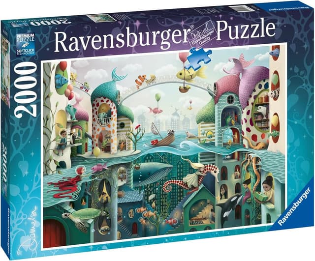 Detalle de Puzzle Ravensburger 2000 pièces poissons