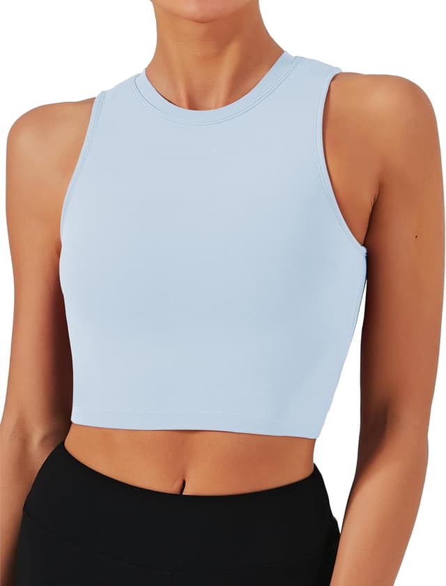 Detalle de Natural Feelings Nudi Women’s Nudi Sports Bras with Removable Padded Yoga Tank Top Cups