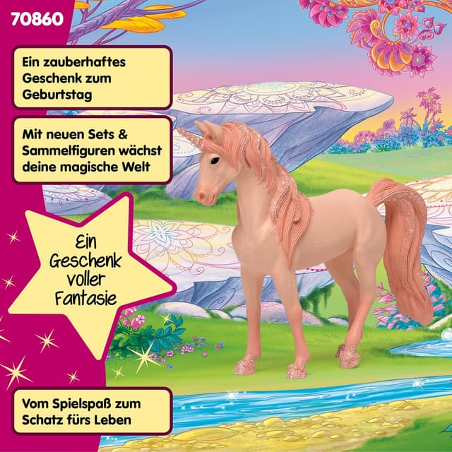 Detalle 2 de schleich BAYALA Einhorn-Stute Peach 70860 (ab 5 Jahren) – detailgetreue Sammelfigur