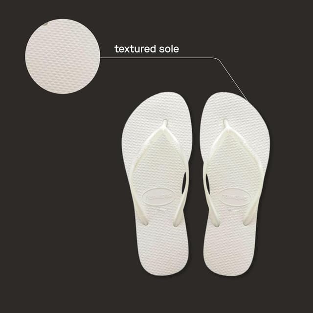 Detalle de Havaianas Slim women’s flip-flops with textured sole grip