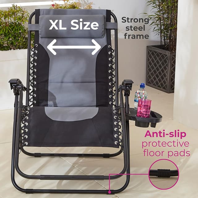 Thumbnail 6 de Zero gravity sun lounger chair 160cm