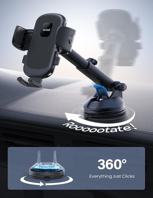 Thumbnail 4 de Lamicall Car Phone Mount 360° Rotation