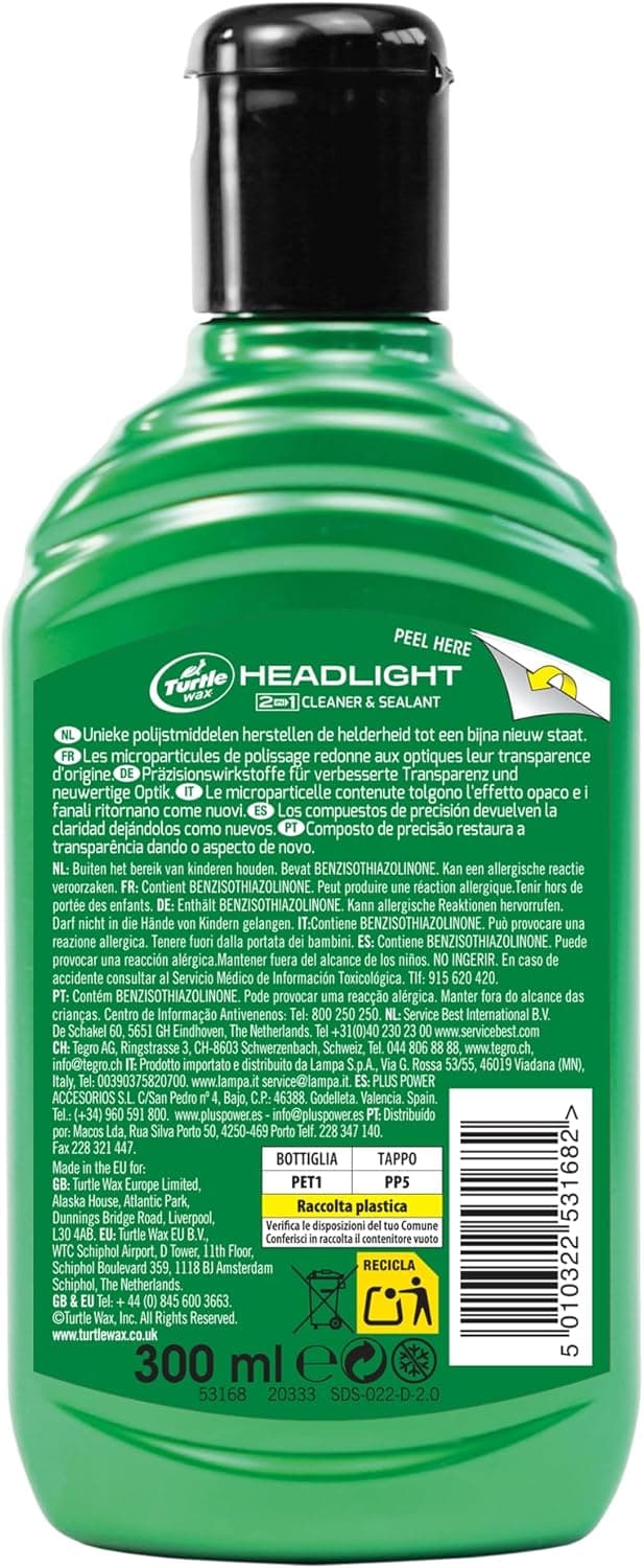 Thumbnail 6 de Nettoyant et scellant pour phares 2 en 1 Turtle Wax – redonne aux phares leur aspect neuf