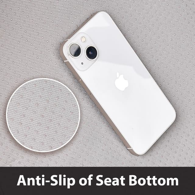 Thumbnail 6 de CAR PASS 3D Foam Leather Front Seat Covers, Charcoal Gray