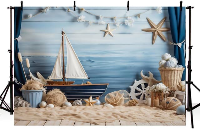 Imagen de MEHOFOND 7x5ft Beach Photography Backdrop en OfertitasTOP