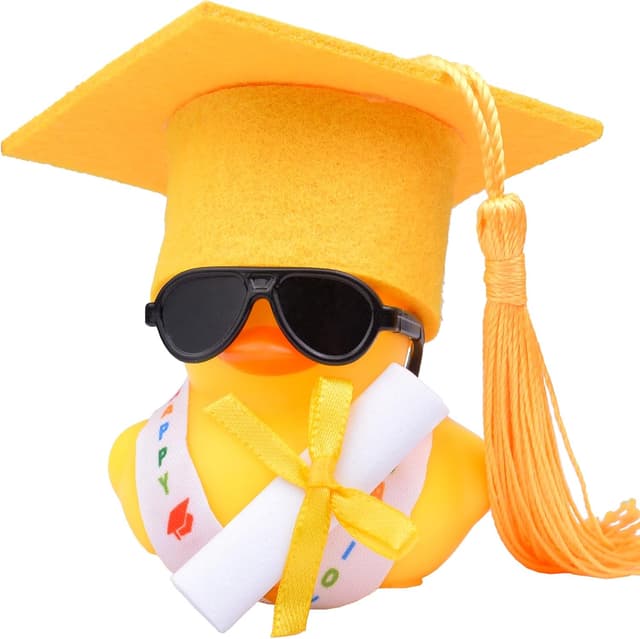 Detalle de Mwmoeen lustige Gummiente mit Diplom