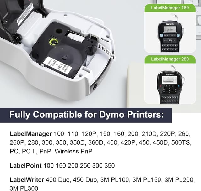 Detalle 2 de Dymo 45013 etichette compatibili 12 mm