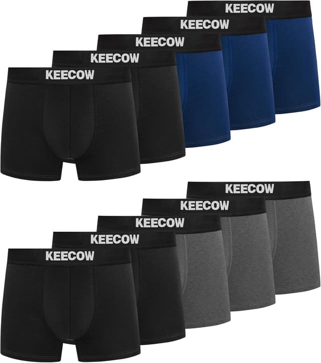 Detalle 2 de Bobelle Herren Boxershorts im 10er Pack (Retroshorts) aus gekämmter Baumwolle, atmungsaktiv – Gr. M bis 3XL