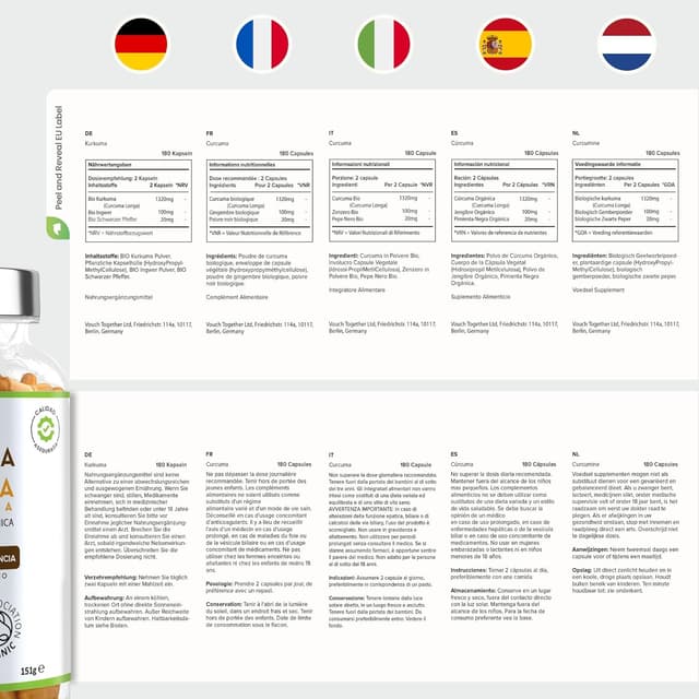 Thumbnail 5 de VitaBright Curcuma con Jengibre y Pimienta Negra 🧡