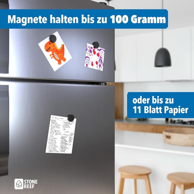 Thumbnail 3 de Magnet Set Schwarz 65 Stück Keramik-Ferrit 17,6×4,9 mm