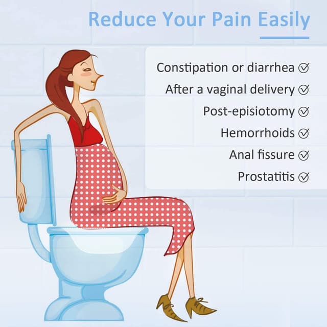 Detalle 2 de Sitzbad für die Toilette – tragbare Sitzbadewanne/Bidet-Einsatz (ca. 2,2 Liter) gegen Hämorrhoiden & für Wochenbettpflege