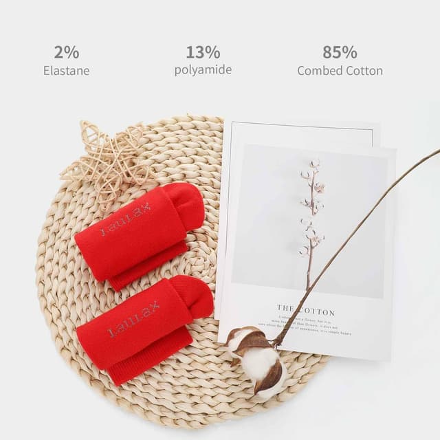 Thumbnail 4 de Laulax 4 Pairs Cotton Seamless Dress Socks