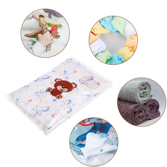 Detalle de GOLDGE 10 bustine corredino neonato con chiusura ermetica e cursore (38 × 25 cm)