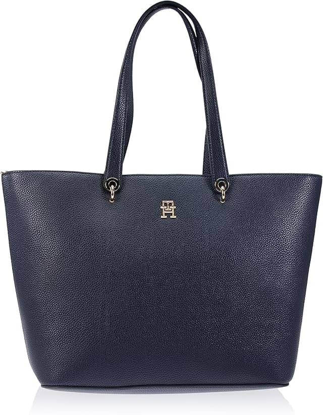 Imagen de Tommy Hilfiger Bolso Tote Emblem Grande Azul 🌟 en OfertitasTOP