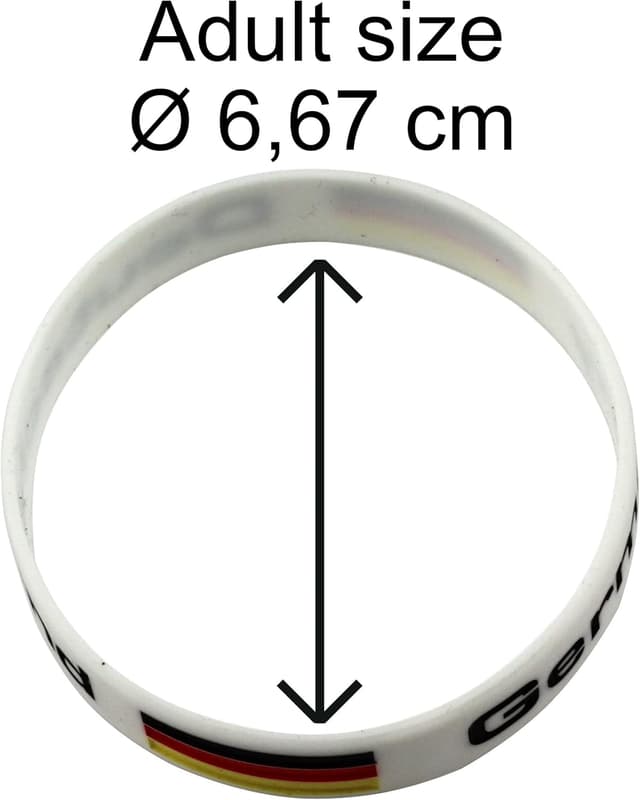 Detalle 1 de Country flag silicone bracelet 202 mm