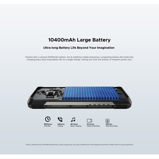 Thumbnail 1 de DOOGEE Fire 6 6GB/256GB, batería 10.400 mAh