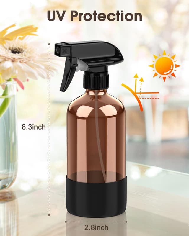 Thumbnail 2 de Bontip Amber Glass Spray Bottle 16 oz
