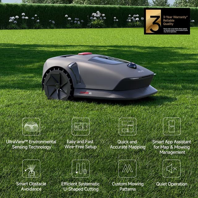 Detalle 2 de Mova 600 Robot Podadora 🌳 Mapeo Preciso y Silencioso