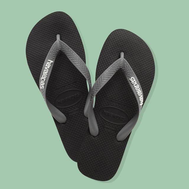 Detalle de Havaianas Top Logo Pop Up infradito unisex con suola antiscivolo e logo in evidenza