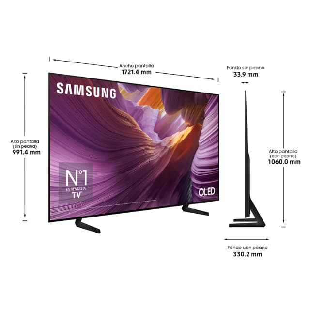 Detalle 2 de Samsung TQ77S85FAEXXC 4K Vision AI TV de 195 cm