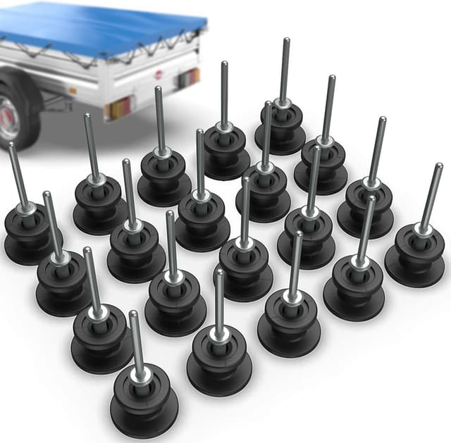 Imagen de Tarpofix Planenhaken rund inkl Anhängernieten 20 Stück en OfertitasTOP