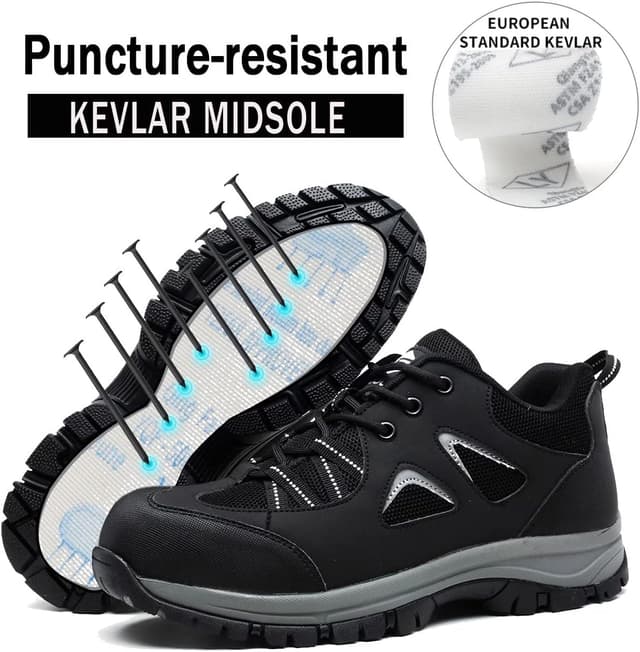 Detalle de Scarpe antinfortunistiche unisex con punta in acciaio e suola antiscivolo