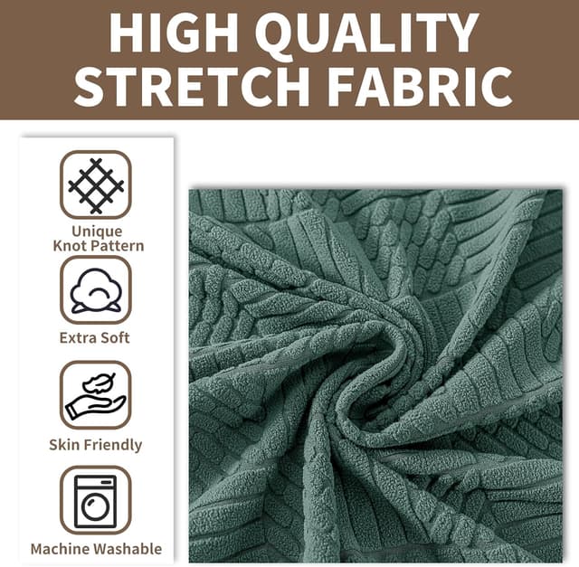 Detalle 2 de Copridivano elasticizzato Ystyle 2 posti verde chiaro