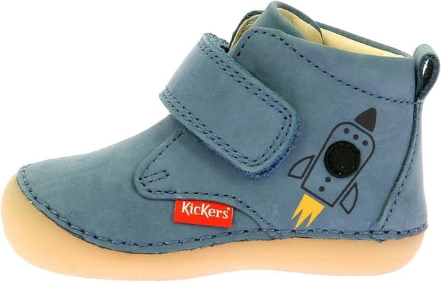 Detalle de Kickers Unisex Kinder Sabio Oxford-Schuh mit weichem Leder und flexiblem Laufsohlen-Feel